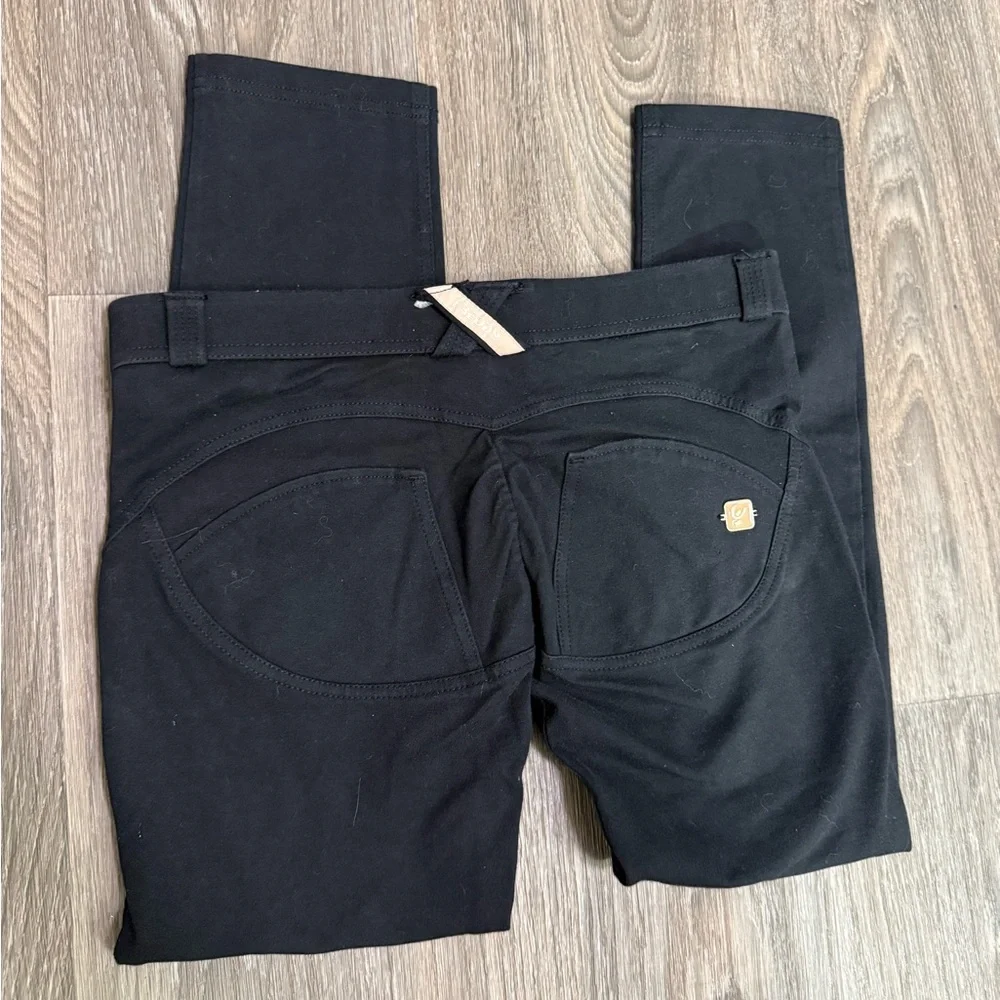 Freddy Hour Glass Black Pants with Pink Waistband